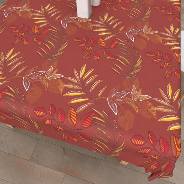 Rektangulär anti-fläcktryckt bordsduk 140x200 cm BLORES, av Soleil d'Ocre