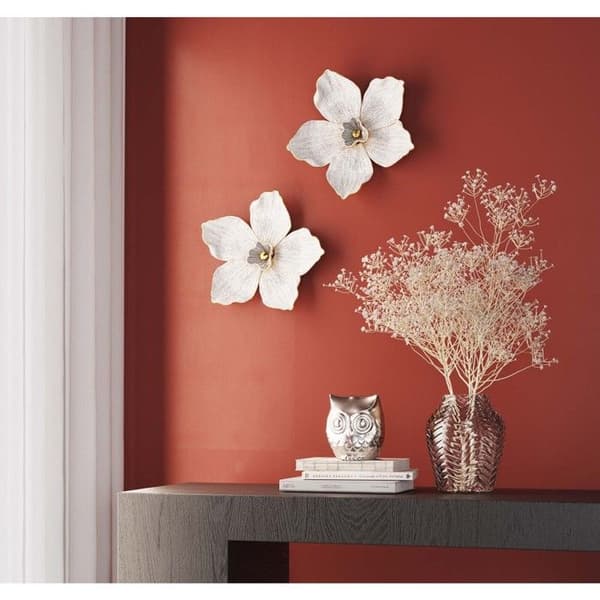 Väggdekor vit orkidé 25cm Kare Design