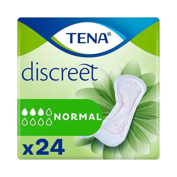 Pads - TENA - Normal Discret - 24 pads - Diskret skydd - Maximal absorption
