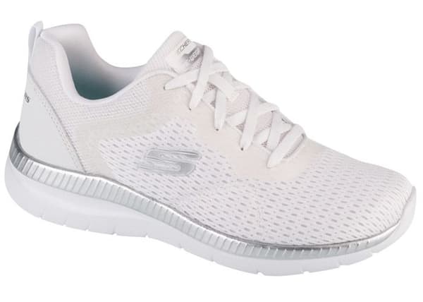 Basket Sneakers Dam, Vit, Skechers Bountiful - Quick Path
