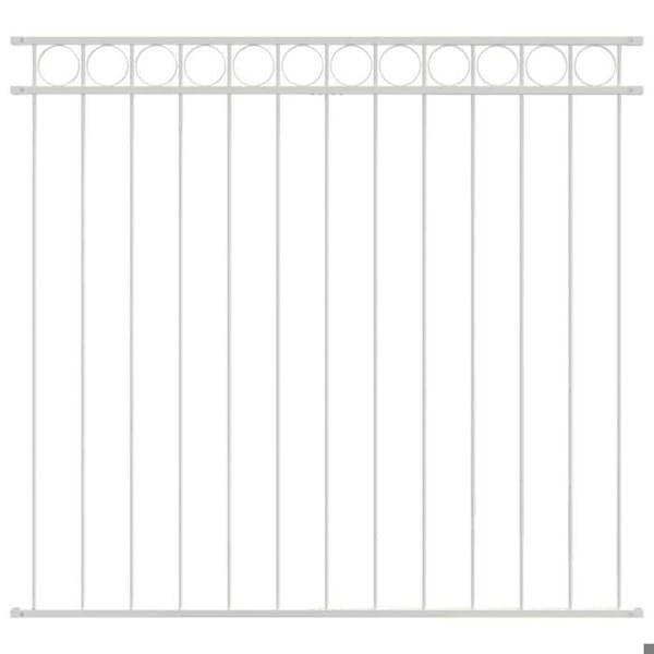 vidaXL Stängsel Element ASSEN Vit 170 x 150 cm Stål 42003929