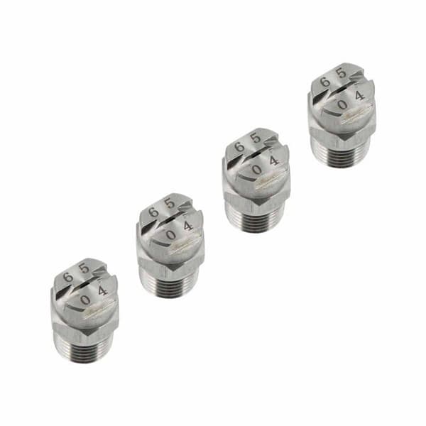 Högtryckstvättsmunstycke - Duozea - Rostfritt stål - 4-pack - 65 grader strålvinkel
