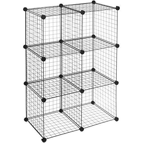 Förvaringskuber - Basics - CUBE-6BK - Set om 6 - Metall - Svart