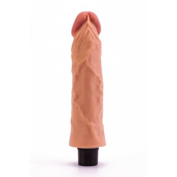 Gode vibrant - LOVETOY - Real Softee - 17 cm - TPE - Vibrant - Orange
