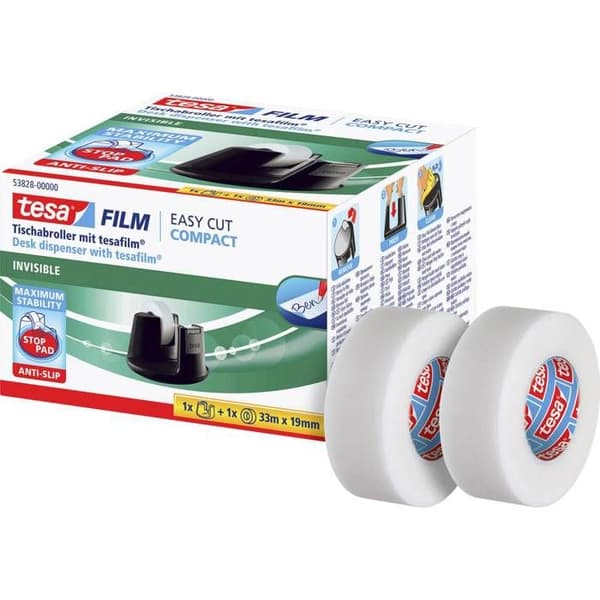 Bordshållare - TESA - Easy Cut Compact - Pad Stop - Modern design - Ekonomipack