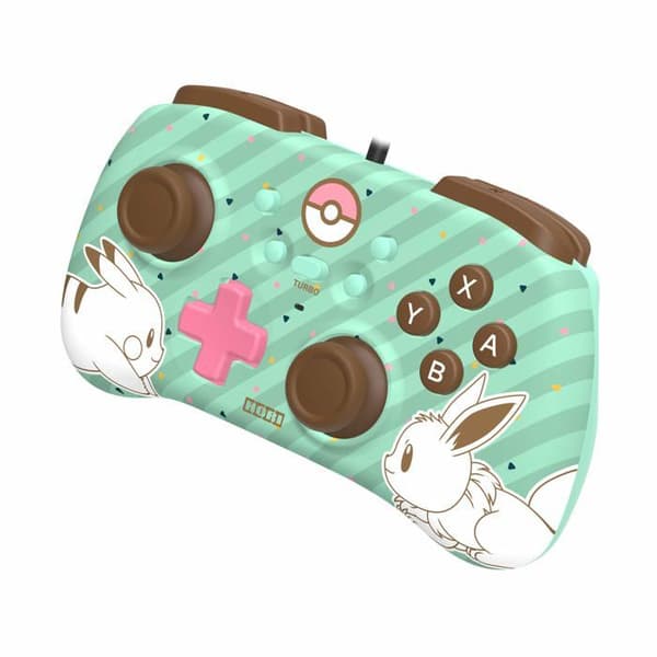 Spelkontroll - HORI - Pad Mini Pokemon - Grön - Trådad - Vibration