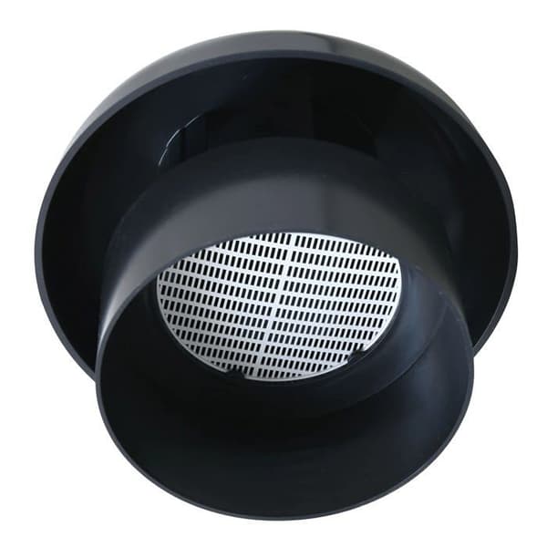 First plast - CDVM140A-Y - CDVM140A Salter Head Ventilation Cap med nät, skiffer, innerdiameter 140 mm
