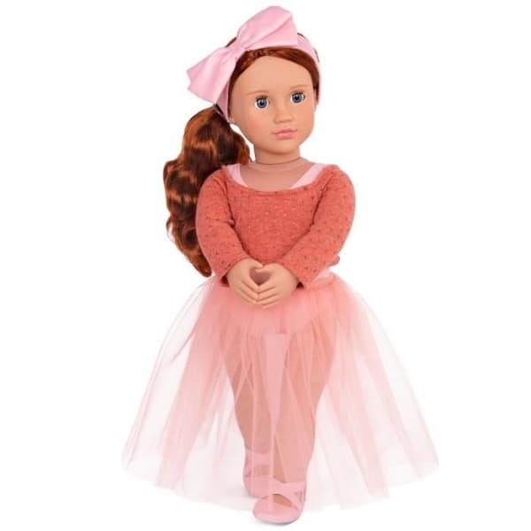 Klassisk Aubrie-docka 46 cm - VÅR GENERATION - rött hår - tyllkjol - för barn