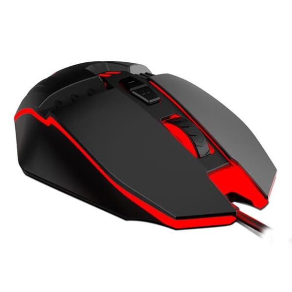 Souris Gaming - KROM - KALAX - Optisk sensor 3200 dpi - LED-belysning - 7 knappar