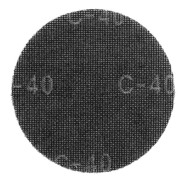 Slipduk med kardborre för gips - GRAPHITE - 59G263 - 180 mm - K40 - 5 st
