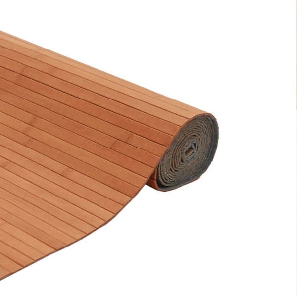 vidaXL Rektangulär matta brun 80x500 cm bambu, vardagsrumsmatta, rektangulär matta, modern matta, sovrumsmatta till 376794
