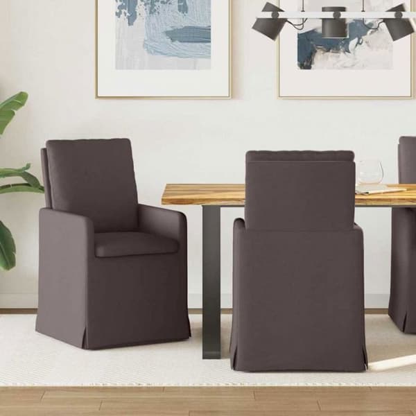 VidaXL matstolar 2 st Mörkbrun 57 x 67 x 98 cm