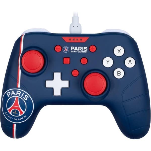 Spelkontroll - Nintendo Switch, Switch 2 och PC - PSG - Trådad - Blå, vit och röd - Vibrationsfunktion - 3 m kabel - Konix