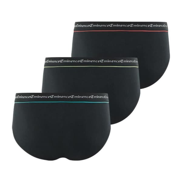 Förpackning med 3 Affärshorts för män Svart