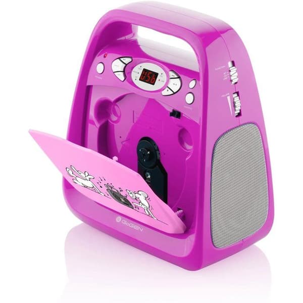 CD KARAOKE - GOGEN - Bob och Bobek - Bluetooth - Mikrofon inkluderad - Rosa