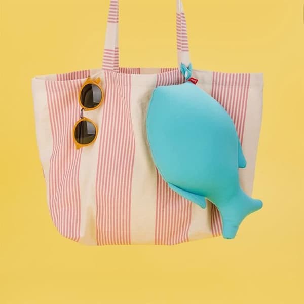 Balvi Sommarfisk Kudde Blå Fiskformad Kudde Polyester