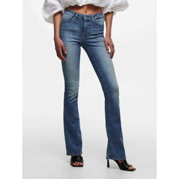 Only Blush life damjeans - mellanblå denim - Mx32
