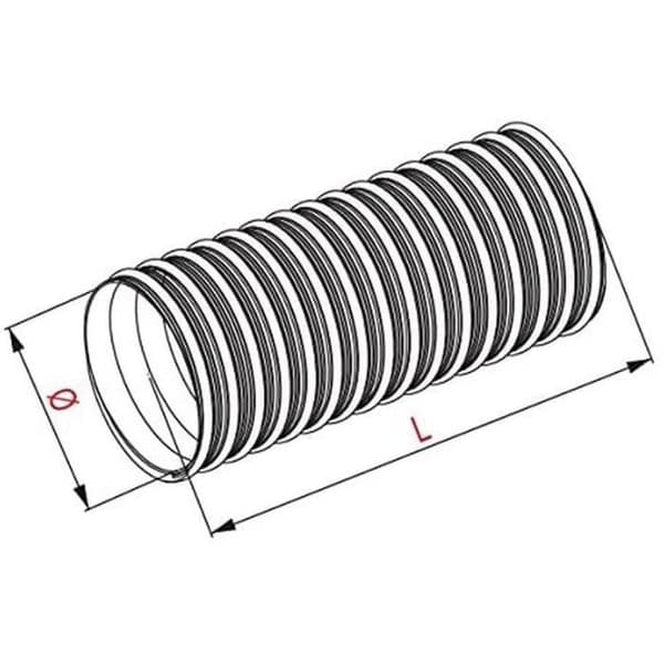 Armar Trading LTD Aluminium Flexibel Rör 115mm/11.