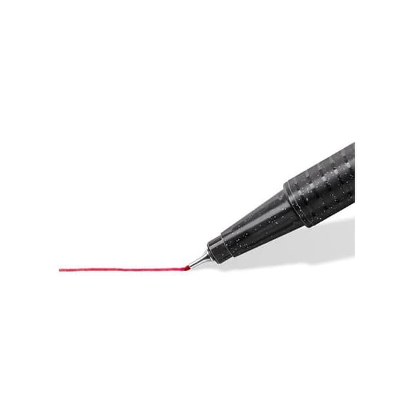 Fineliner triplus - Staedtler - Set om 6 - Blandade färger - Superfin spets - Triangulär form - DRY SAFE