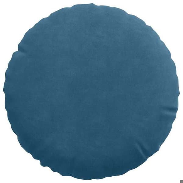 vidaXL Sittkuddar 2 st Blå Ø30 x 13 cm Sammet 42014099