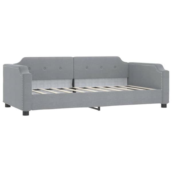 vidaXL Lätt grå vilsoffas 100x200 cm tyg 354210