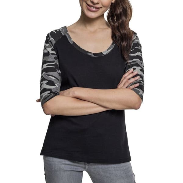 Urban Classics Dam - 3/4 RAGLAN långärmad toppskjorta