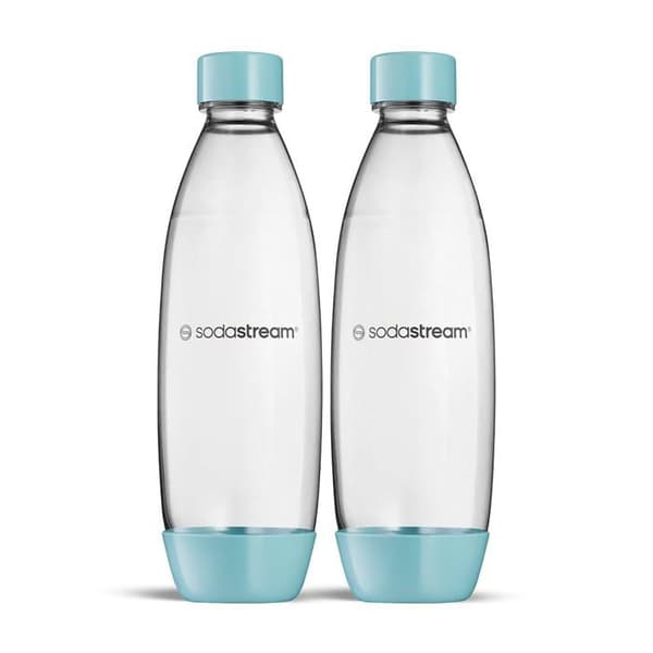 Tvättbara smältflaskor - Sodastream - DUO - 1 liter - Ljusblå - Diskmaskinskompatibel