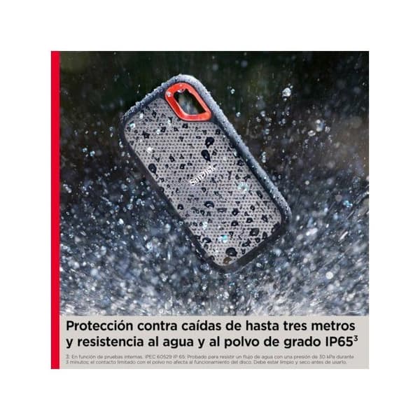 Extern SSD - SANDISK - Extreme PRO - 2To - USB4 - 3800 Mo/s läsning