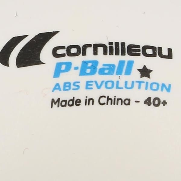 Bordtennisbollar - CORNILLEAU - P-ball abs evolution 1 - 6-pack - Vit - Standard