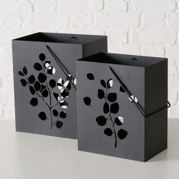 Utomhuslykta - NONAME - CALYPSO - Metall - Svart - 2 stycken