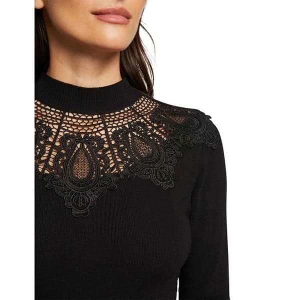 Tight round neck - MORGAN - Dam - Svart