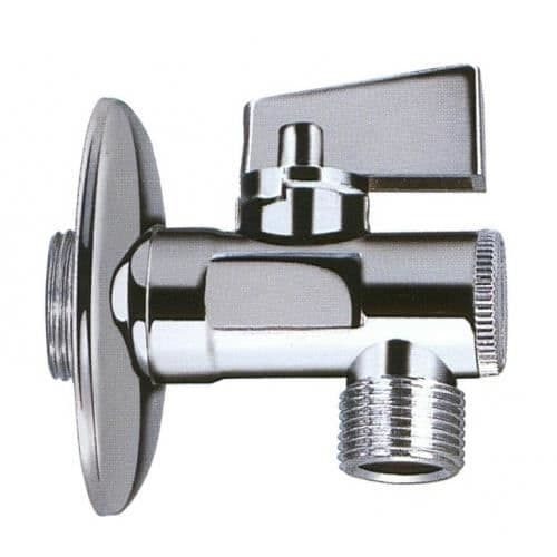 Kula ventil - Isolera - 1/2 "x 3/8" - Metall - Grå - Lämplig för dusch