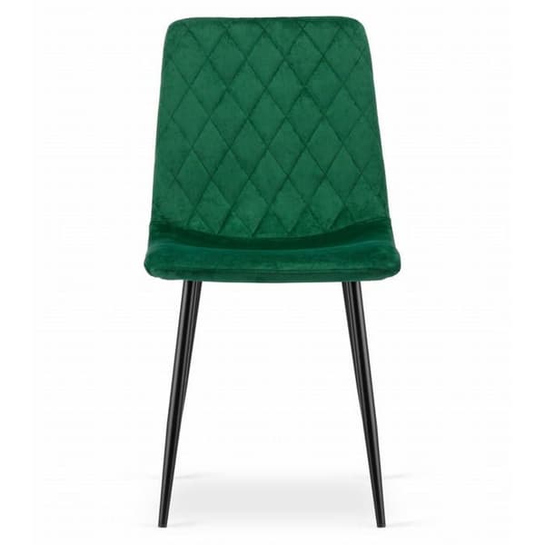 KOMMODE Chaise TURANO - mörkgrön sammet x 1 45x89x53 cm