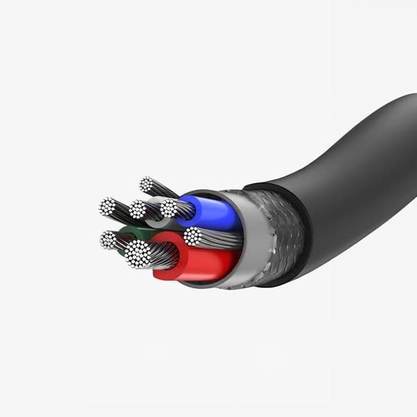 Svart USB-C till USB-C-kabel 480 Mb/s 5 A 2 m