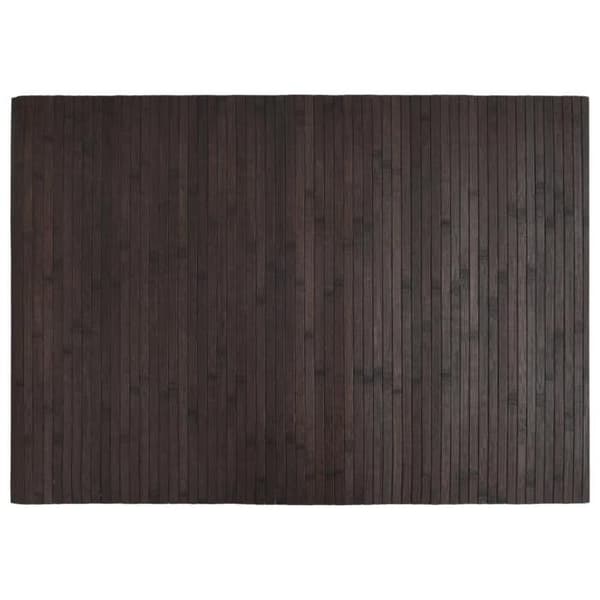 vidaXL Mörkbrun rektangulär matta 70x100 cm bambu, vardagsrumsmatta, rektangulär matta, modern matta, matta av 376743