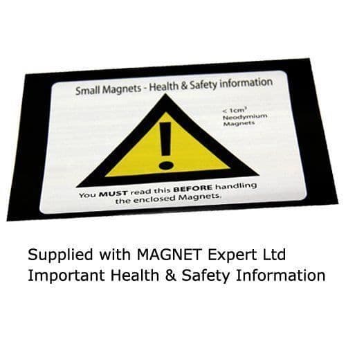Magnet Expert 25-pack neodymmagnet N42 Styrka 2 lbs 6x3 mm
