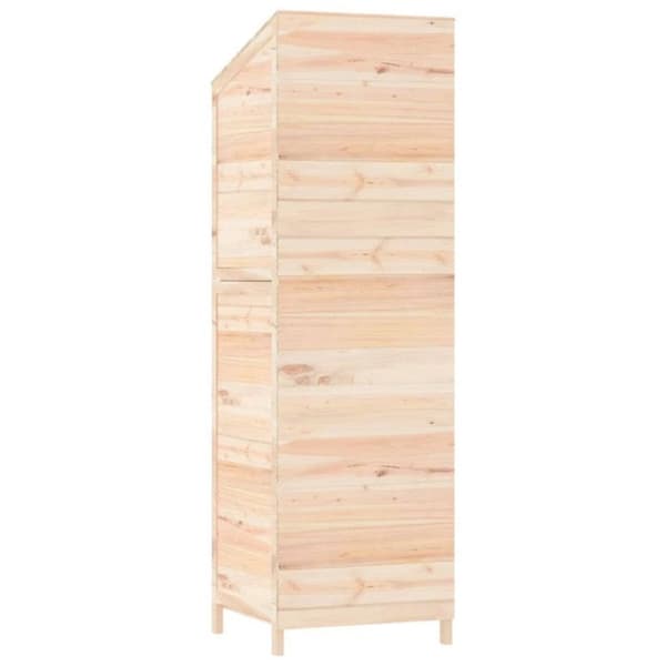 vidaXL Trädgårdsbod 55x52x174,5 cm Solid granträ 152186