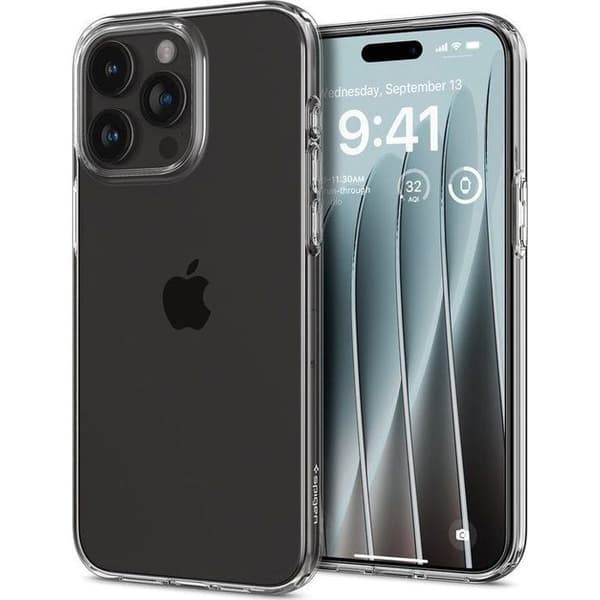 Coque telefon - bumper telefon Spigen - ACS06443 - Crystal Flex, transparent - iPhone 15 Pro Max