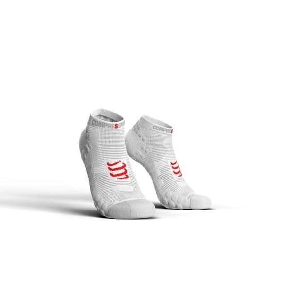 Löpsockor - Compressport - Pro Racing 3 Run Low - Vit - Andas