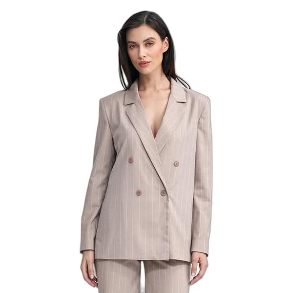 Oversize knäppt blazer för kvinnor Nife Randig