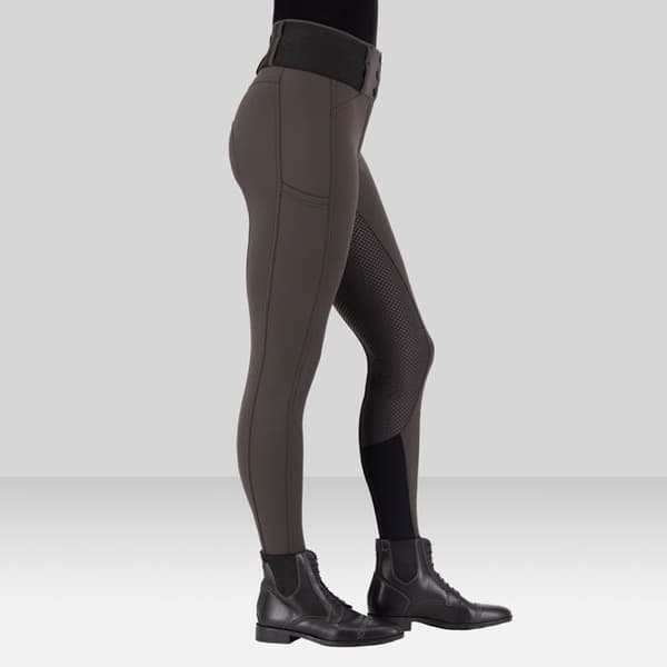 Euro-Star Athletic leanline full grip ridbyxor för kvinnor - mocca