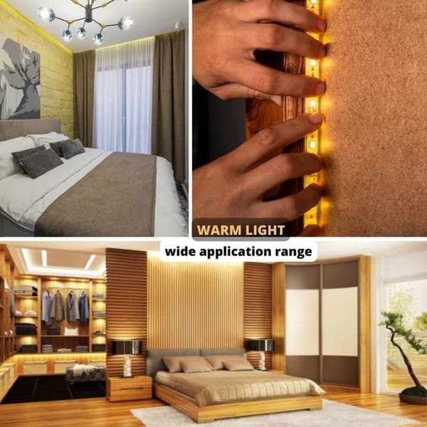 LED-remsa - JANDEI - B08CVJ2STD - 5 m - Varm vit 3000K - Självhäftande