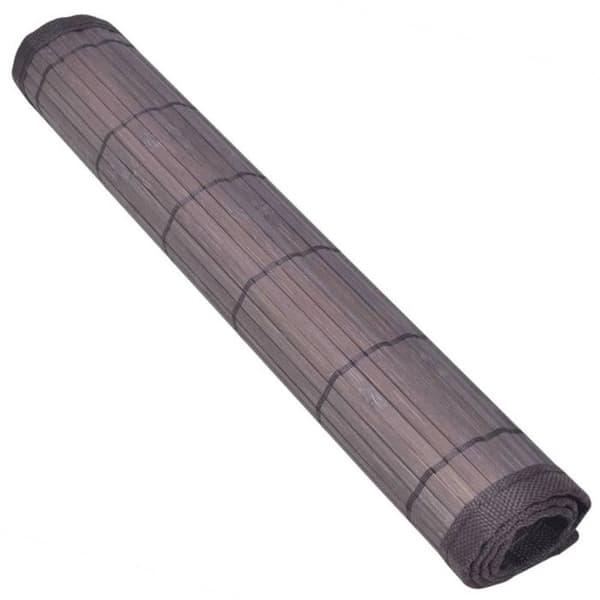 vidaXL Bordstabletter 6 st Bambu 30x45 cm Mörkbrun