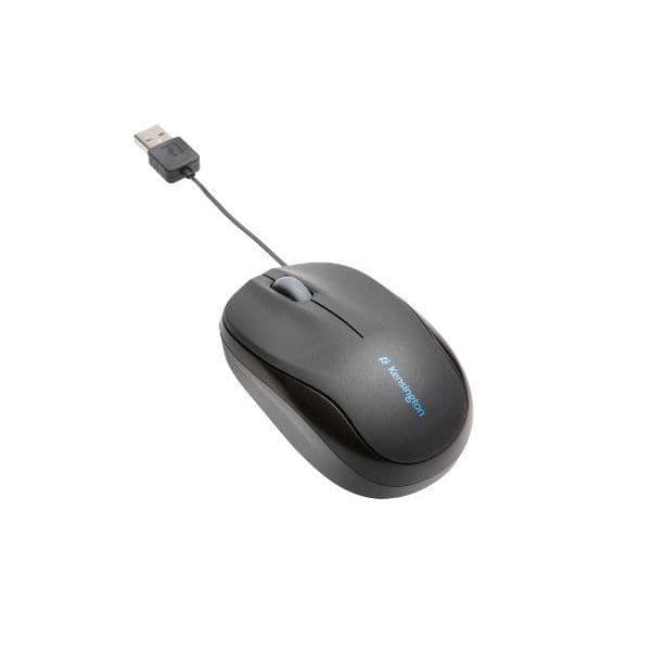 Kensington indragbar optisk USB-mus med kabel