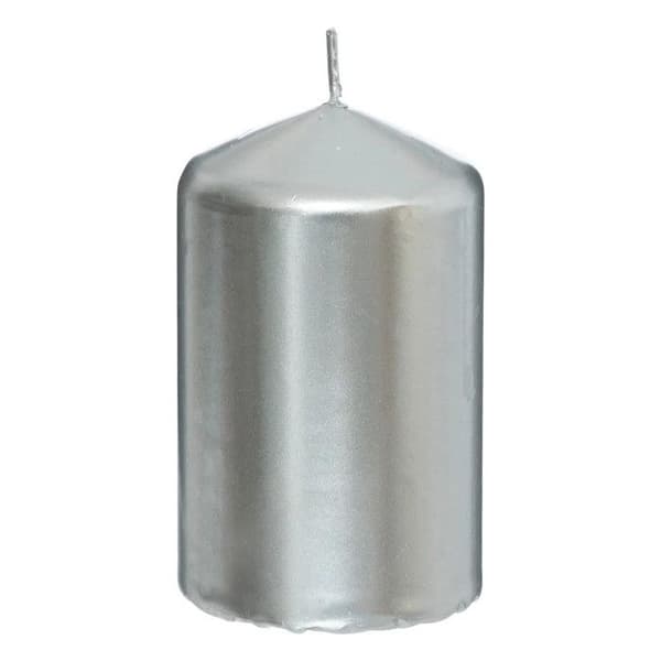 Set med 4 adventsljus "Satin" 12cm Silver