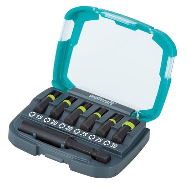 wolfcraft 7-delad diamantskruvmejselbitset 2969000