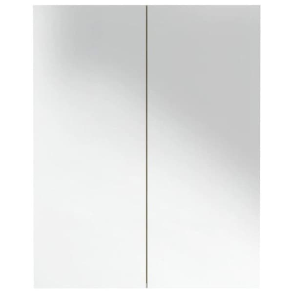vidaXL Badrumsspegelgarderob 60x15x75cm MDF Vit och ek