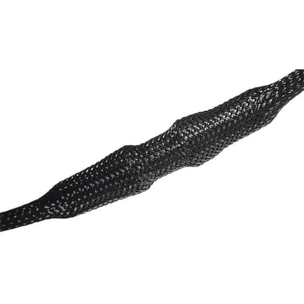 HellermannTyton 170-12000 HEGP20-PET-BK Flätad svart polyester 14 till 26 mm 50 m