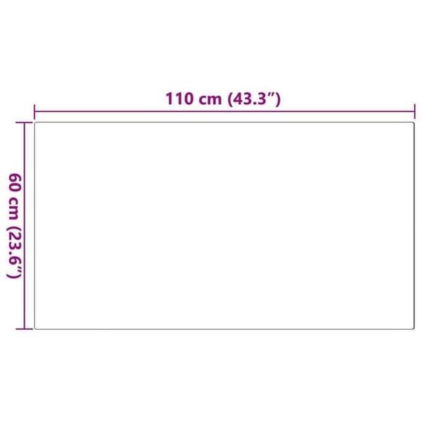 VIDAXL Rektangulär matta i konstpäls 60 x 110 cm Grå - Ultra mjuk polyester