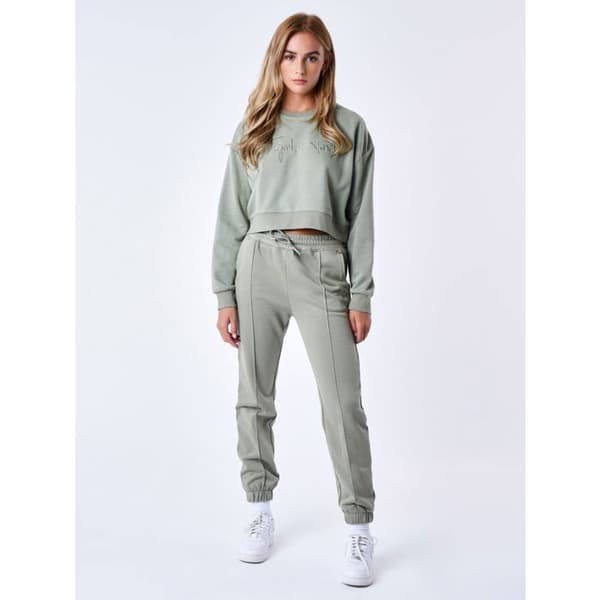 Basic elastiska joggingbyxor - PROJECT X PARIS - Dam - Kaki - Fitness - Inomhus